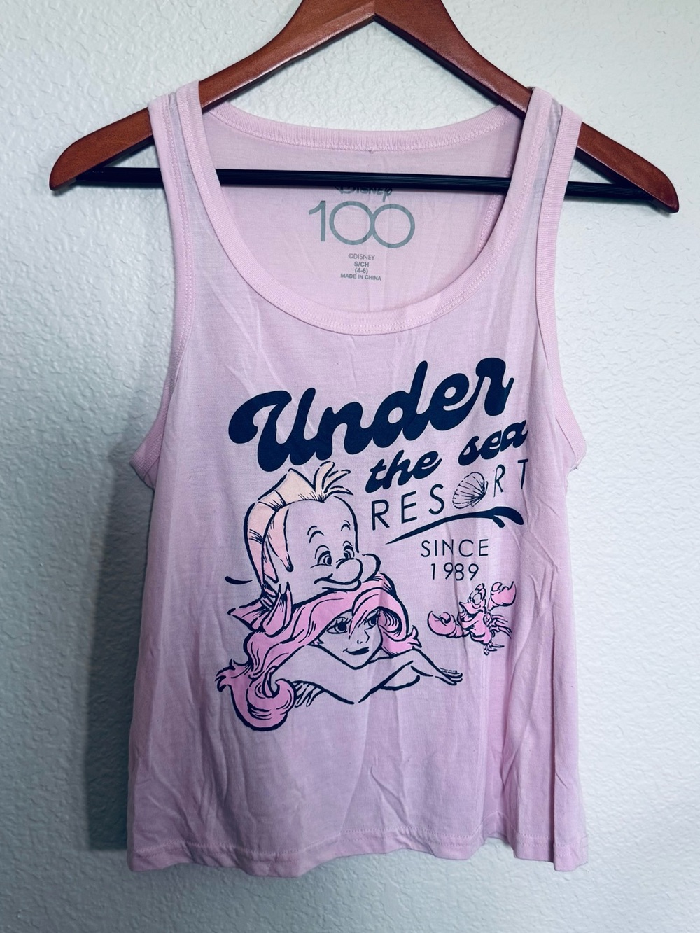 Disney The Little Mermaid Under the Sea Resort Tank Top S